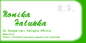 monika halupka business card